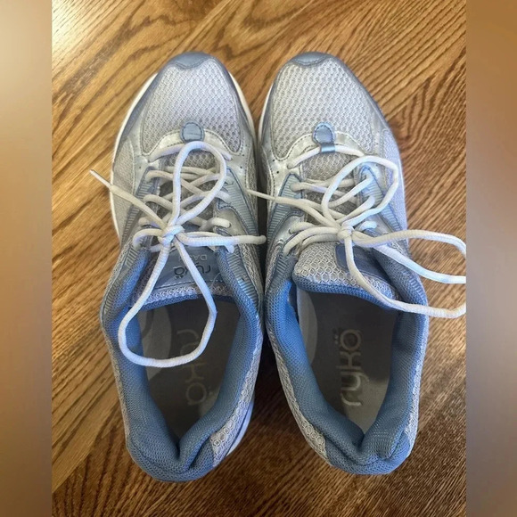 Ryka Dash Women’s Silver Blue Mesh Walking Running Sneakers Size 9.5 - Picture 2 of 8